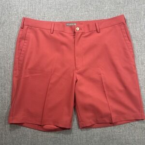Peter Millar Golf Shorts Mens 38 Performance Salem Chili Red Crown Sport